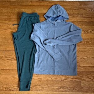 Tommy John pajama sweatsuit pants hoodie medium NWOT Medium waffle